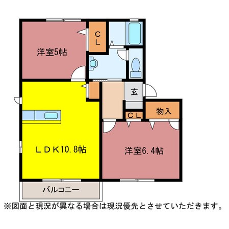 フレグランスＯＫＩＮＯの物件間取画像